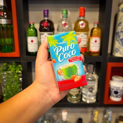 Imagem de Água de Coco Puro Coco Morango Maguary 180ml 12 Unidades