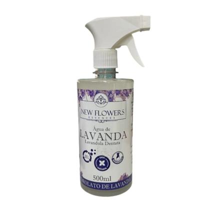 Imagem de Água De Hidrolato de Lavanda New Flowers 500ml Perfumada Cheiro