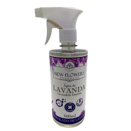 Imagem de Água De Hidrolato de Lavanda New Flowers 500ml Perfumada Cheiro