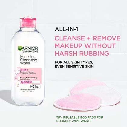 Imagem de Água de limpeza Garnier Micellar para todos os tipos de pele 400mL