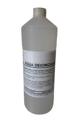 Imagem de Água Deionizada Desmineralizada Kit com 5L Ultra Pura Embalagem de 1 L Condutividade Menor que 5