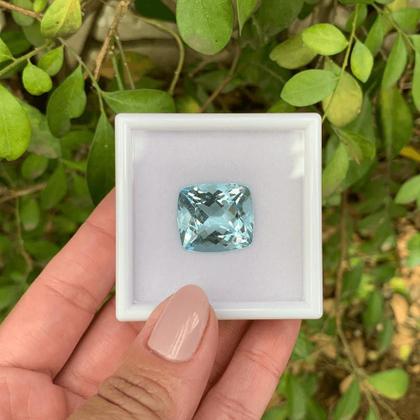 Imagem de Água Marinha Azul Cushion 19,80ct