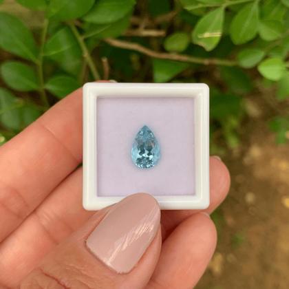 Imagem de Água Marinha Azul Gota 1,70ct (1)