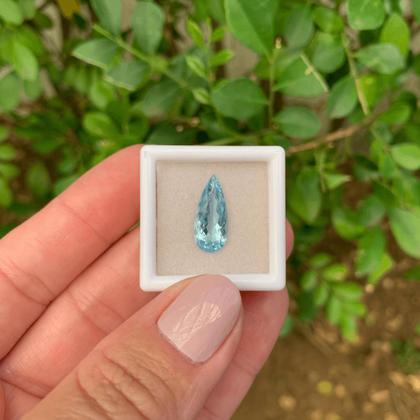 Imagem de Água Marinha Azul Gota 2,59ct (2)