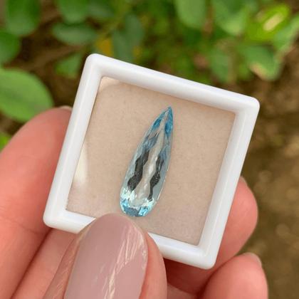 Imagem de Água Marinha Azul Lágrima 2,93ct (2)