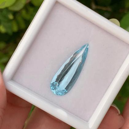 Imagem de Água Marinha Azul Lágrima 5,86ct