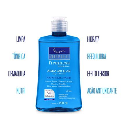 Imagem de Água Micelar Facial Nano Hyaluronic Nupill 200ml