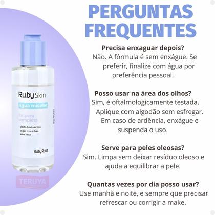 Imagem de Água Micelar Ruby Rose Ruby Skin 150ml Hb-3400