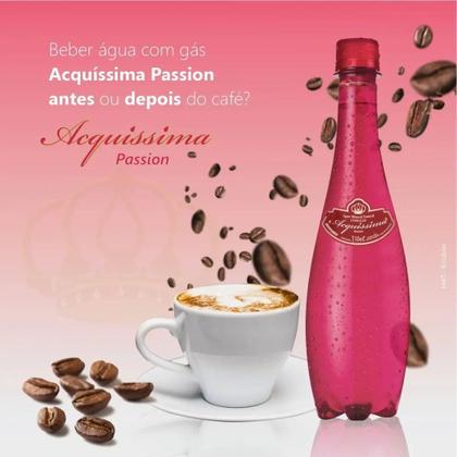 Imagem de Água mineral com gás acquissima 310ml garrafa rosa pack 48 unidades água ph alto 6,5