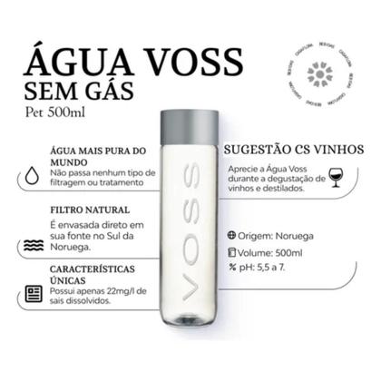 Imagem de Água Mineral Voss Sem Gás 375ml Vidro Original  Premium com Design Sofisticado