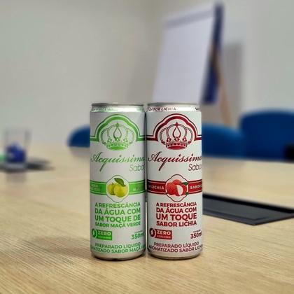 Imagem de Água Sabor Lichia Acquissima Lata 350ml - 6 unidades