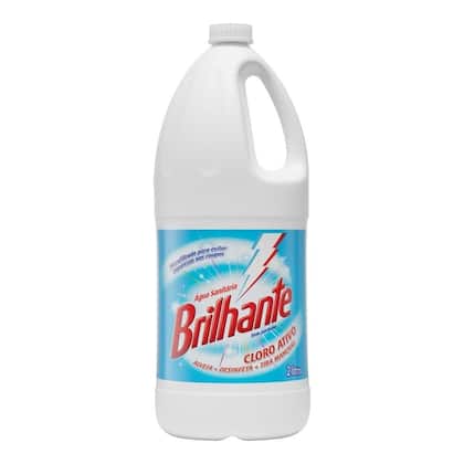 Imagem de Água Sanitária Brilhante Cloro Ativo Sem Perfume 2L