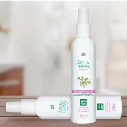 Imagem de Agua termal vegetal geranio 200ml hidratante rosto pele wnf corpo relaxante