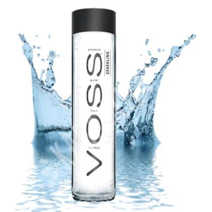 Imagem de Água Voss Com Gás Norway Norueguesa Garrafa de Vidro 800ml
