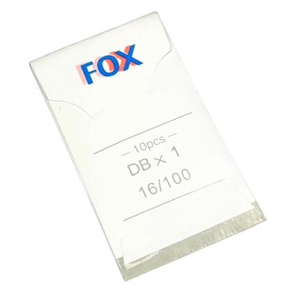 Imagem de Agulha Fox 100/16 DBx1 Cabo Fino Reta Industrial Brother DB2-755