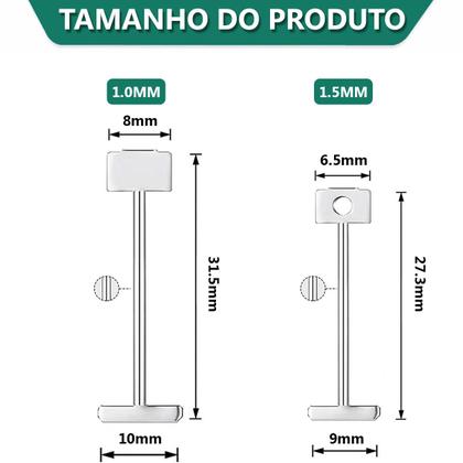Imagem de Agulha Pino Arame Nivelador Espaçador Aço Reutilizável 50pcs 1mm e 1.5mm Resistente