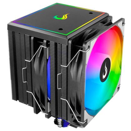 Imagem de Air Cooler Gamer Rise Mode Storm 8 Black, ARGB, AMD/Intel, 120mm, Preto - RM-ACST-ARGB-B