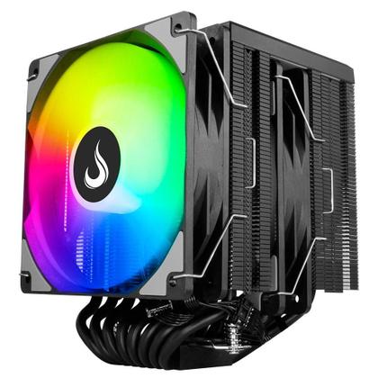 Imagem de Air Cooler Gamer Rise Mode Storm 8 Black, ARGB, AMD/Intel, 120mm, Preto - RM-ACST-ARGB-B