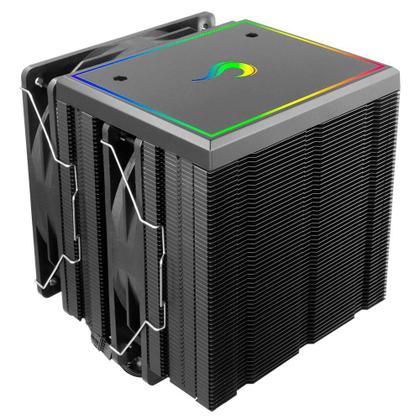 Imagem de Air Cooler Gamer Rise Mode Storm 8 Black, ARGB, AMD/Intel, 120mm, Preto - RM-ACST-ARGB-B