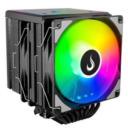 Imagem de Air Cooler Gamer Rise Mode Storm 8 Black, ARGB, AMD/Intel, 120mm, Preto - RM-ACST-ARGB-B