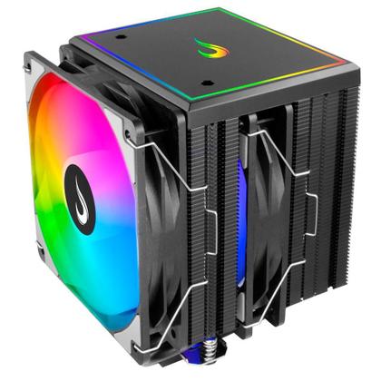 Imagem de Air Cooler Gamer Rise Mode Storm 8 Black, ARGB, AMD/Intel, 120mm, Preto - RM-ACST-ARGB-B