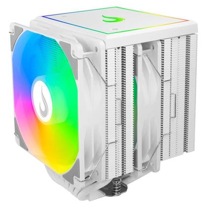 Imagem de Air Cooler Gamer Rise Mode Storm 8 White, ARGB, AMD/Intel, 120mm, Branco - RM-ACST-ARGB-W