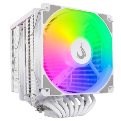 Imagem de Air Cooler Gamer Rise Mode Storm 8 White, ARGB, AMD/Intel, 120mm, Branco - RM-ACST-ARGB-W
