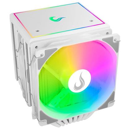 Imagem de Air Cooler Gamer Rise Mode Storm 8 White, ARGB, AMD/Intel, 120mm, Branco - RM-ACST-ARGB-W