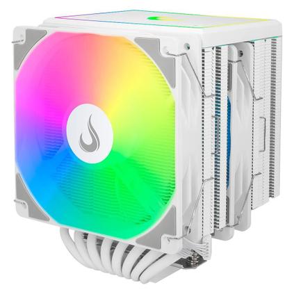 Imagem de Air Cooler Gamer Rise Mode Storm 8 White, ARGB, AMD/Intel, 120mm, Branco - RM-ACST-ARGB-W