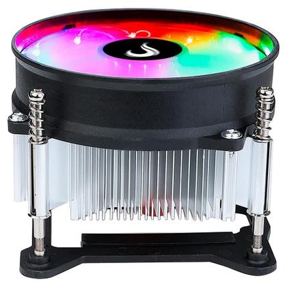 Imagem de Air Cooler Gamer Rise Mode X4, LED Rainbow, Intel, 90mm, Preto - RM-ACX-04-RGB