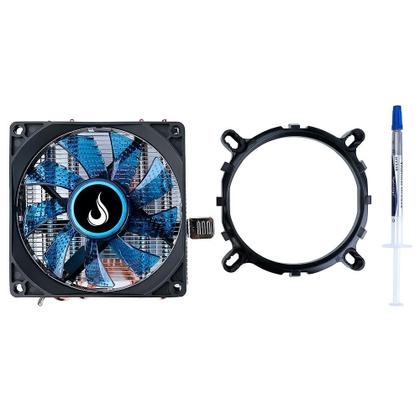 Imagem de Air Cooler Gamer Rise Mode X5, LED Azul, AMD/Intel, 120mm, Preto - RM-ACX-05-BB