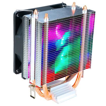 Imagem de Air Cooler Gamer Rise Mode Z5, LED Rainbow, AMD/Intel, 90mm, Preto - RM-ACZ-Z5-RGB