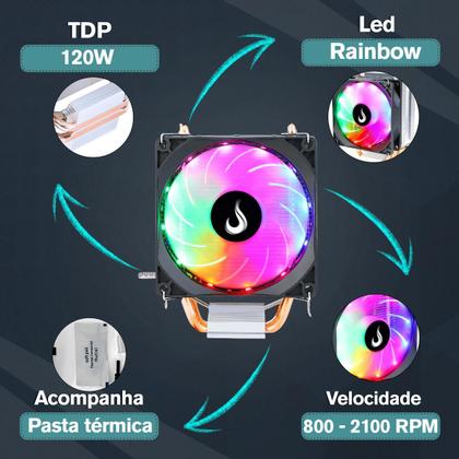 Imagem de Air cooler gamer rise mode z5 rgb - rm-acz-z5-rgb