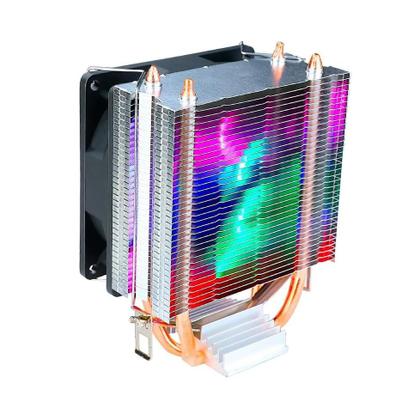 Imagem de Air Cooler Led RGB Gamer para Processador Intel Lga 775 1150 1151 1155 1156 1366 1200 e Amd AM2 AM3 AM4 FM1 FM2 2 heat Pipe Rise Mode Profissional