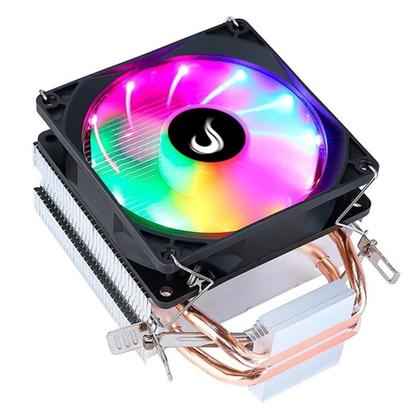 Imagem de Air Cooler Led RGB Gamer para Processador Intel Lga 775 1150 1151 1155 1156 1366 1200 e Amd AM2 AM3 AM4 FM1 FM2 2 heat Pipe Rise Mode Profissional