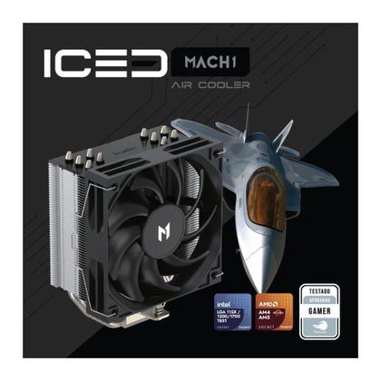 Imagem de Air Cooler MACH1 ICED AMD e Intel, 120mm, Preto - P50i-BK V2