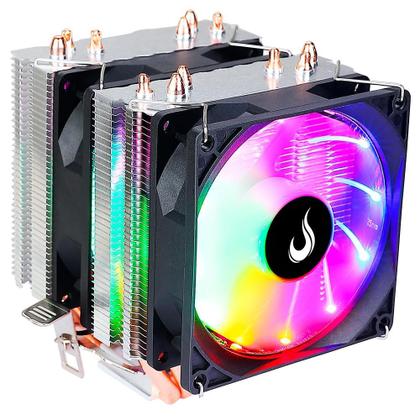 Imagem de Air Cooler Rise Mode Gamer G800, RGB, AMD/Intel, 90mm, Preto - RM-AC-O8-RGB