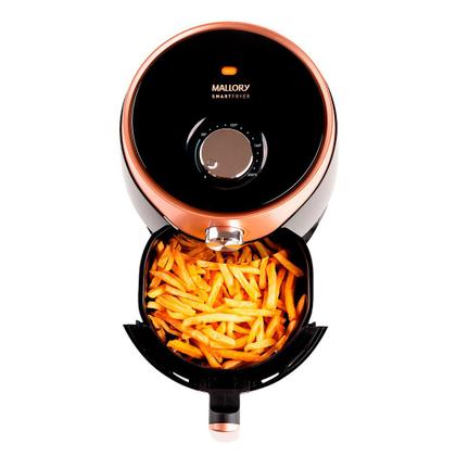 Imagem de Air Fryer 3 Litros 127v 1200w Preto e Rose Gold Smart Fryer Mallory