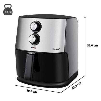 Imagem de Air Fryer 7L 1500W Amvox ARF 1565 Tamanho Familia Inox 110V