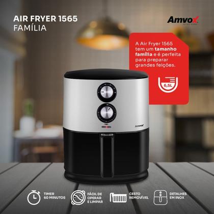 Imagem de Air Fryer 7L 1500W Amvox ARF 1565 Tamanho Familia Inox 110V