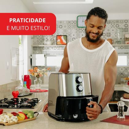 Imagem de Air Fryer 7L 1500W Amvox ARF 1565 Tamanho Familia Inox 220V