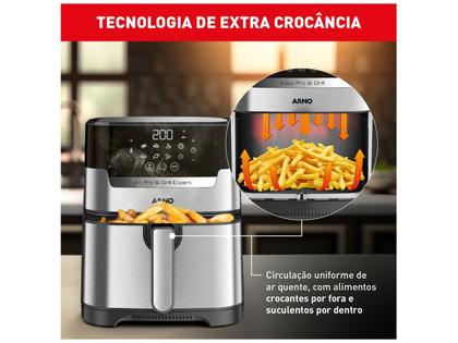 Air Fryer Arno Airfry & Grill Expert com Timer Inox 4,2L Imagem de Air Fryer Arno Airfry & Grill Expert com Timer Inox 4,2L