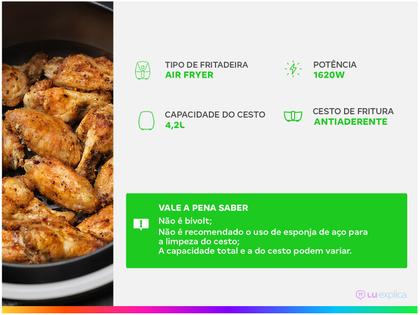 Air Fryer Arno Airfry & Grill Expert com Timer Inox 4,2L Imagem de Air Fryer Arno Airfry & Grill Expert com Timer Inox 4,2L