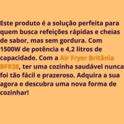 Imagem de Air Fryer BFR38 Crocante e Saudável Sem Esforço 127v