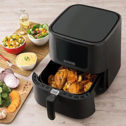 Imagem de Air Fryer Black Decker 7 Litros AFD7Q Preto, 110 Volts