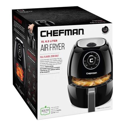 Imagem de Air Fryer Chefman 6,5 Litros - Sem Óleo - Preto - Tamanho Família