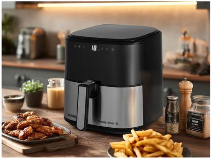 Imagem de Air Fryer Digital Mondial Grand Family Preta com Timer 5L AF-50-DVI