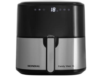 Imagem de Air Fryer Digital Mondial Grand Family Preta com Timer 5L AF-50-DVI