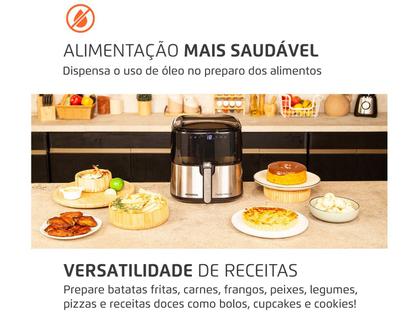 Imagem de Air Fryer Digital Mondial Grand Family Preta com Timer 5L AF-50-DVI
