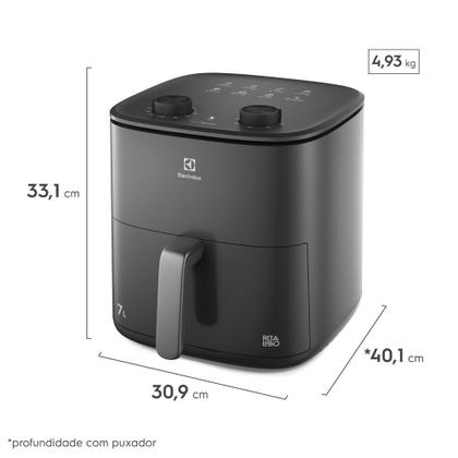 Imagem de Air Fryer Electrolux por Rita Lobo 7L Cinza Efficient 1700W (EAF71)